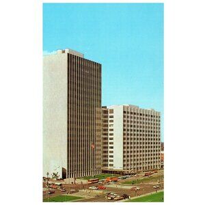 Postcard Detroit's New City County Building Detroit Michigan